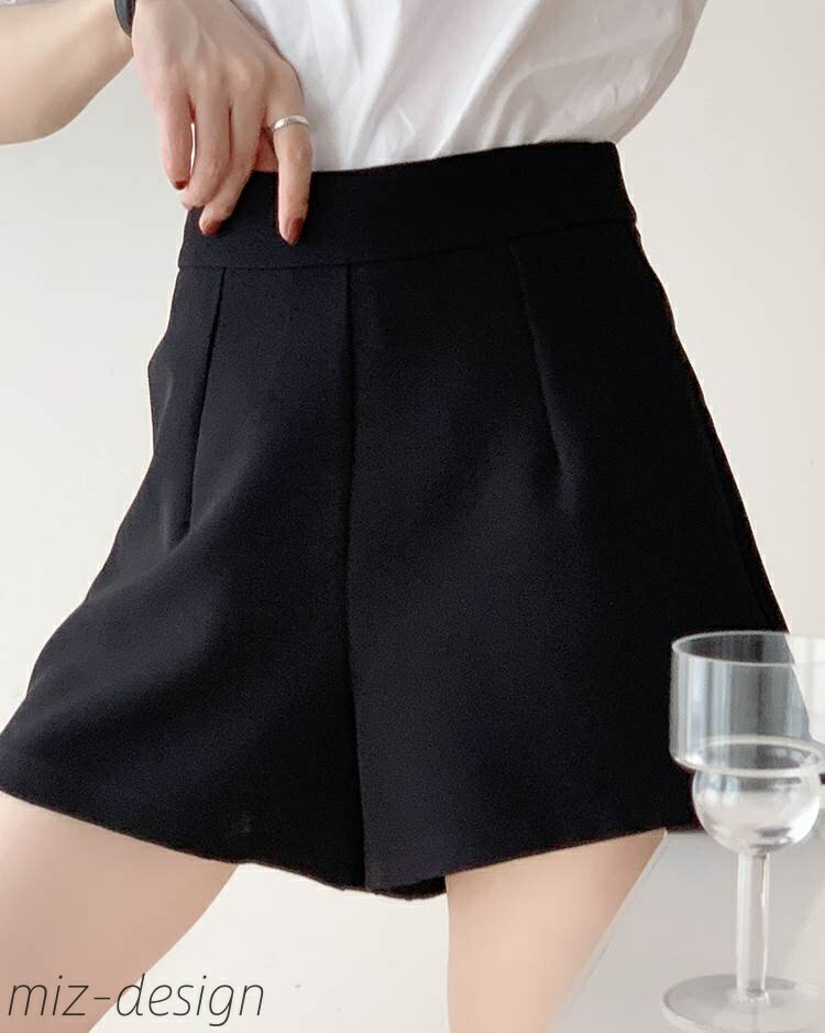 Rakuten - 【送料無料】パンツ ボトムス ショートパンツ ショート スリム 細身 Aライン ポケット ハイウエスト かわいい 大人可愛い きれいめ