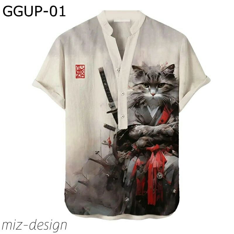 【送料無料】ビーチシャツ コイ柄 魚 ヘンリーカラー ヘンリーシャツ レディース 開襟 夏 開襟 ゆったり カジュアル UVカット 耐摩耗