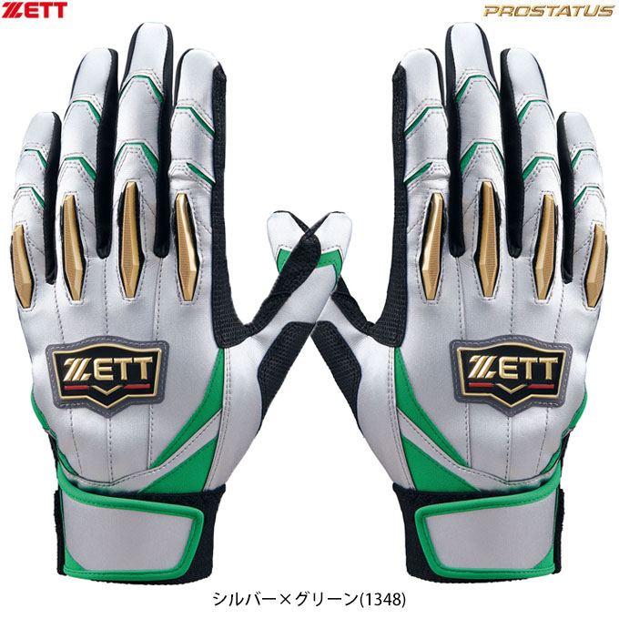 ■品番 BG13011C ■商品説明 フィット感を追求し、手との一体感を感じるリーディングヒッターモデル。 仕様：生地二重(当て革)補強(親指) ■素材 甲側：合成皮革 掌側：天然皮革(羊革) ■カラー シルバー×Rブルー(1325) シルバー×グリーン(1348) シルバー×レッド(1364) ■サイズ S(22-23cm) M(24-25cm) L(26-27cm) ■当社在庫商品