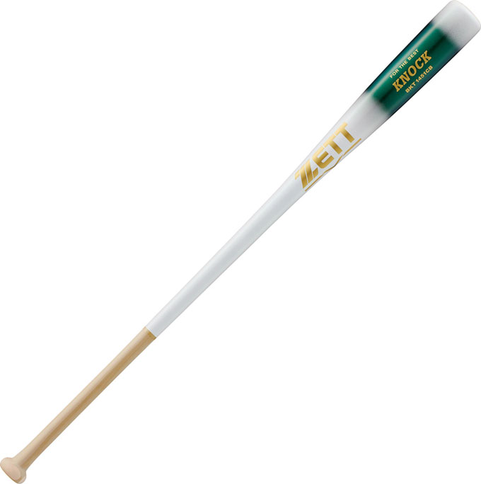 ZETT（ゼット）限定 硬式/軟式兼用 木製ノックバット ホウ+メイプル4面張り（BKT1451CB）（野球/ベースボール/硬式野球/軟式野球/ソフトボール/練習用/一般用）