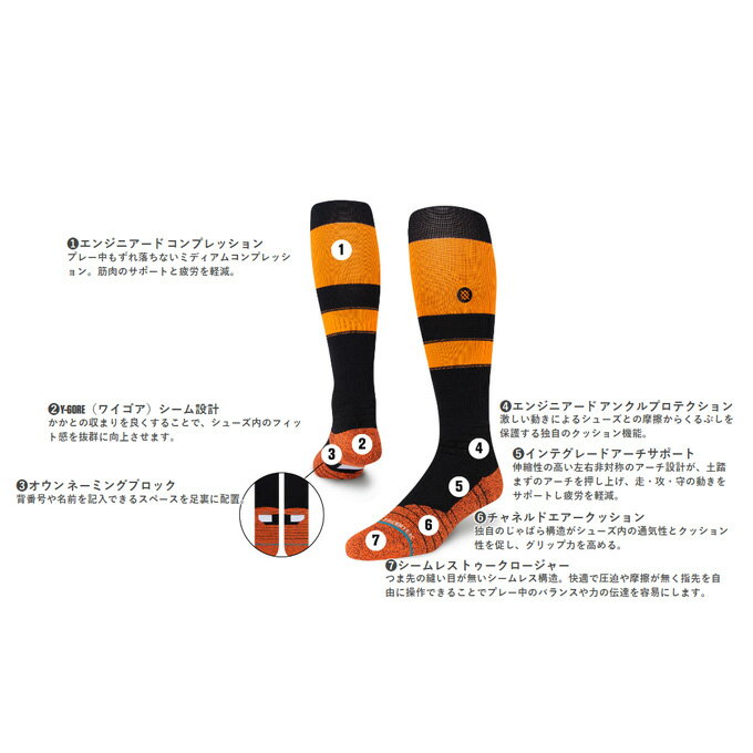 ���᡼�����б����ʢ�STANCE�ʥ����󥹡�STRIPES OTC 2023��A759A23STR�ˡ����/�١����ܡ���/�᥸�㡼�꡼��/MLB��ǧ/����/���顼���å���/�����奢��/�����ѡ�