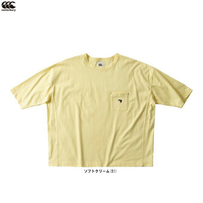 ◆メール便対応商品◆【Lサイズのみ】Canterbury(カンタベリー)ハーフスリーブシャツ(WA39317)(ラグビー/スポーツ/カジュアル/Tシャツ/オーバーサイズ/半袖/ウェア/トレーニング/女性用/レディース)