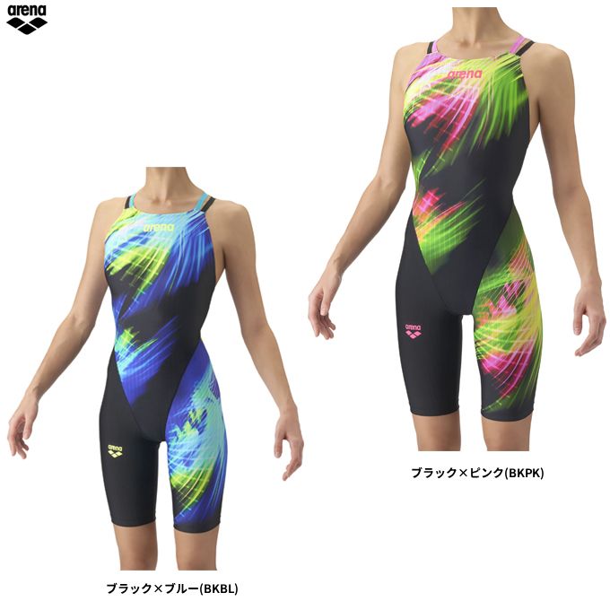 arena（アリーナ）競泳用水着 アクアレーシングハーフスパッツ 公式大会可（AS6FRC80L）（WA承認モデル/AQUARACING/水泳/スイミング/スポーツ/トレーニング/スイムウェア/マスターズ水着/女性用/レディース）