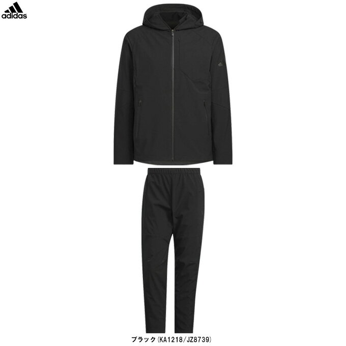  adidas（アディダス）PRE フリースウーブン ジャケット パンツ 上下セット（F6835/CN431）（スポーツ/トレーニング/ランニング/セットアップ/フードあり/ウェア/長袖/男性用/メンズ）