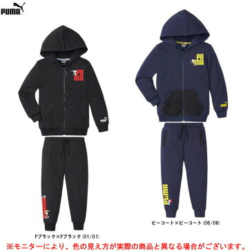 PUMA（プーマ）X PEANUTS フーデッドジャケット パンツ 上下セット（589364/589367）（スポーツ/トレーニング/スヌーピー/パーカー/フードあり/スウェット上下セット/子供用/ジュニア/キッズ）