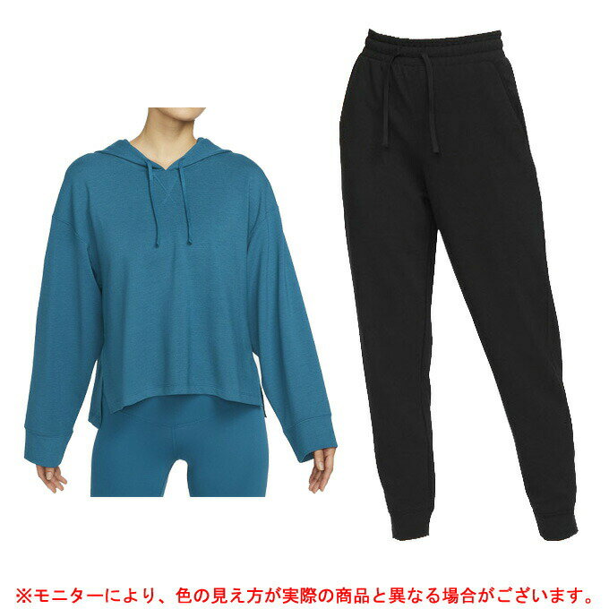 NIKE（ナイキ）NY Dri-FIT フリース フーディ パンツ 上下セット（DM7034/DM7038）(トレーニング/フィットネス/ウェア/フード付き/パーカー/長袖/パンツ/女性用/レディース)