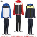 adidas（アディダス）YB カラーブロック ウィンドジャケット パンツ 上下セット（CN906/CC212）（スポーツ/トレーニング/セットアップ/ウインドブレーカー/フード付き/子供用/ジュニア/キッズ）