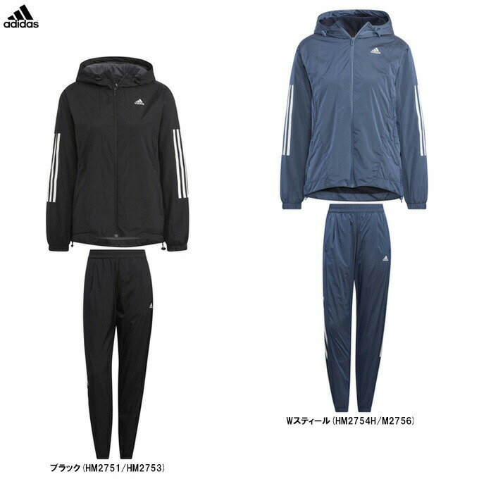 adidas（アディダス）W 24/7 ウィンドブレーカー パンツ 上下セット（F6935/CA401）（スポーツ/トレーニング/セットアップ/フード付き/女性用/レディース）