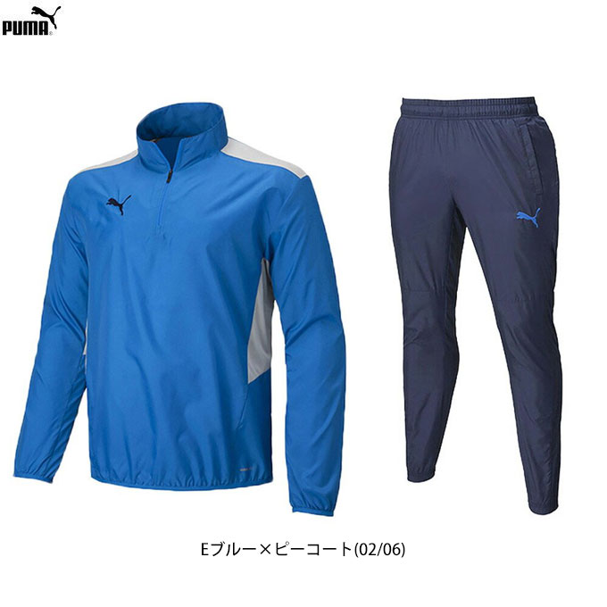 ◆メール便対応商品◆【ブルーのみ】PUMA（プーマ）TEAMCUP TR ピステトップ パンツ 上下セット（657409/657410）（サ…