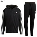 adidas ジャージ メンズ adidas（アディダス）M AEROREADY トラックスーツ 上下セット（24013）（トレーニング/スポーツ/ランニング/ジャージ上下セット/スウェット上下セット/フード付/セットアップ/男性用/メンズ）