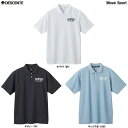 ◆メール便対応商品◆DESCENTE（デサント）ムーブスポーツ S.F.TECH SUNSCREEN ハイゲージ鹿の子 カレッジライクロゴ POLO（DMMWJA70）（Move Sport/スポーツ/トレーニング/トップス/ポロシャツ/半袖/男性用/メンズ）