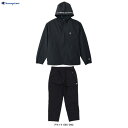 【ブラックのみ】Champion(チャンピオン)ジップフーデッドジャケット パンツ 上下セット(C3XSC03/C3XSD02)(スポーツ/トレーニング/アウト...