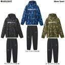 DESCENTE(デサント)S.F.TECH SHIELD 総柄グラフィック アイコニックロゴ フーディー テーパードジョガーパンツ 上下セット(DMMWJF2...