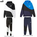 【Pネイビー/Mのみ】PUMA(プーマ)POWER キャット フーディースウェット パンツ 上下セット(675746/675667)(スポーツ/トレーニング/ラ...