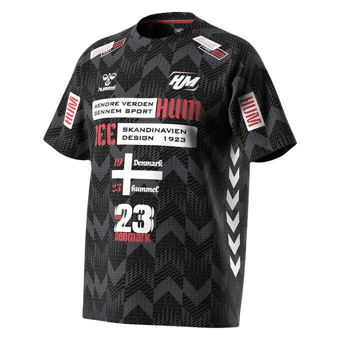 ミズスポの◆メール便対応商品◆hummel（ヒュンメル）HB 半袖プラクティスシャツ（HAP1194）（スポーツ/ハンドボール/サッカー/トレーニング/Tシャツ/ウェア//吸汗速乾/男性用/メンズ）｜アングル2