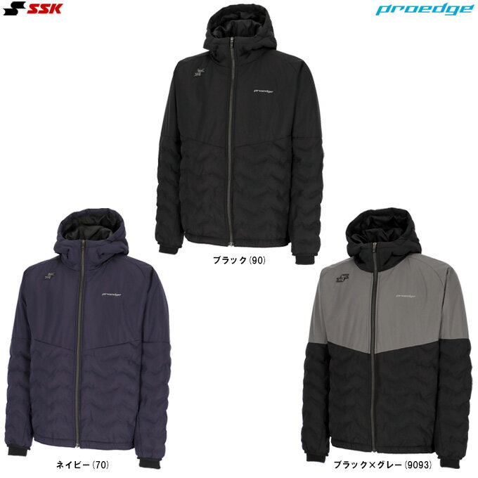 ■品番 EBWP25101 ■商品説明 プロエッジの中綿ジャケット、2025年秋冬限定モデル！ モコモコの中綿で、寒い冬にピッタリのフーディージャケット。 撥水性、防風性に優れた「デュアルレイヤードタフタ」を採用。 キルトステッチ部からのワタ抜けを解消。シームレス構造で高い保温性をキープします。 さらにあたたかく、より丈夫な中綿ジャケットです。 ■素材 ポリエステル100% ■カラー ネイビー(70) ブラック(90) ブラック×グレー(9093) ■サイズ SSK MEN'S SIZE サイズ：身長 / 胸囲 / 胴囲 S：162-168 / 86-90 / 70-78 M：167-173 / 90-94 / 74-82 L：172-178 / 94-98 / 78-86 O：177-183 / 98-102 / 82-90 XO：182-188 / 102-106 / 86-94 XO2：187-193 / 104-112 / 90-98 XO3：187-193 / 110-118 / 96-104 ■当社在庫商品