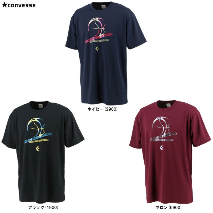 ◆メール便対応商品◆【店頭展示訳あり商品】CONVERSE(コンバース)プリントTシャツ(CB221368)(スポーツ/バスケットボール/トレーニング/半袖/ウ...