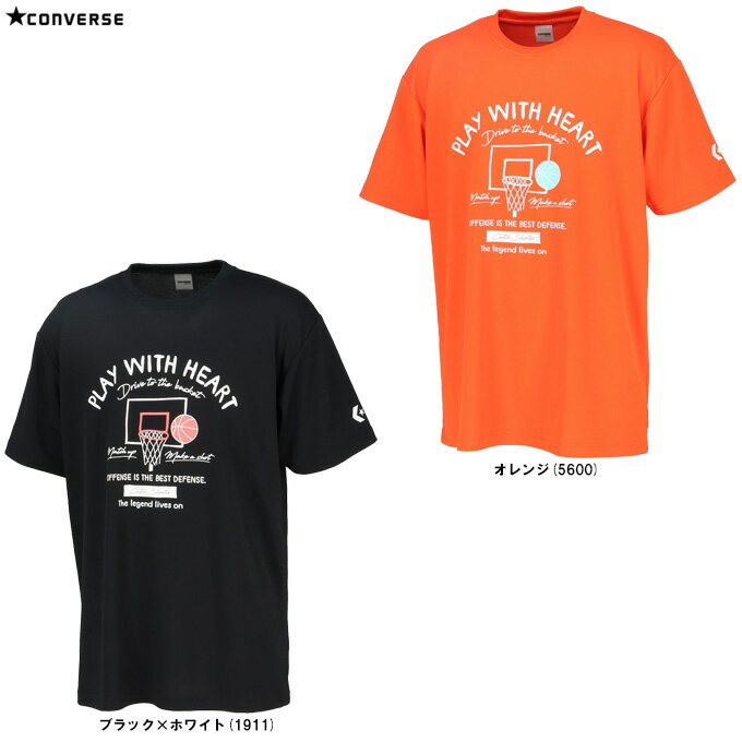 ◆メール便対応商品◆【店頭展示訳あり商品】CONVERSE(コンバース)プリントTシャツ(CB241372)(スポーツ/バスケットボール/トレーニング/半袖/ウ...