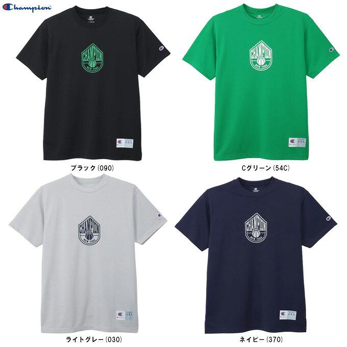 ■品番 C3-DB352 ■商品説明 LEGACY COLLECTION(レガシーコレクション)は、 アメリカのバスケットボールの歴史と共に歩み、 独創的なウェアを生み出してきたChampion(チャンピオン)がコートの枠を超え、 ストリートまで広がるバスケットボールカルチャーを表現したコレクションです。 環境に配慮されたリサイクルポリエステル100％で、高通気、UVカット、吸汗速乾機能と 肌面のメッシュ構造によりベタつきなどを軽減する機能を備えた 「DRYSAVER(ドライセイバー)」に、汗によるニオイの発生をアクティブに抑制し続ける 抗菌防臭機能「C ODORLESS by Polygiene」加工を行った生地を 使用したショートスリーブTシャツです。 左裾のジョックタグは、よりスポーツシーンにおける動きやすさを考慮した転写仕様。 胸には「CHAMPION」と「NEW YORK(ニューヨーク)」に、 バスケットボールを組み合わせたグラフィック、 背中にはCHAMPIONの縦組のグラフィックをラバープリントで入れています。 ■素材 Drysaver Jersey 本体: ポリエステル100% リブ部分: ポリエステル96% ポリウレタン4% ■カラー ライトグレー(030) ブラック(090) ネイビー(370) Cグリーン(54C) ■サイズ Champion MEN's SIZE サイズ：身長 / 胸囲 / 胴囲 M：170 / 92 / 78 L：175 / 96 / 82 XL：180 / 100 / 86 ■当社在庫商品 ・メーカー希望小売価格はメーカーサイトに基づいて掲載しています。