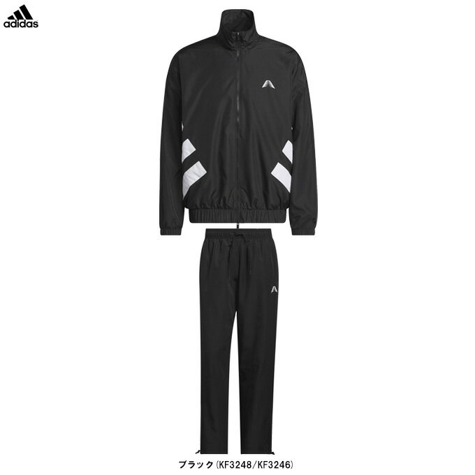 樂天商城 - adidas（アディダス）アンソニー・エドワーズ ファンデーション トラックジャケット パンツ 上下セット（VU873/DVZ53）（バスケットボール/スポーツ/トレーニング/セットアップ/ウェア/長袖/男性用/メンズ）