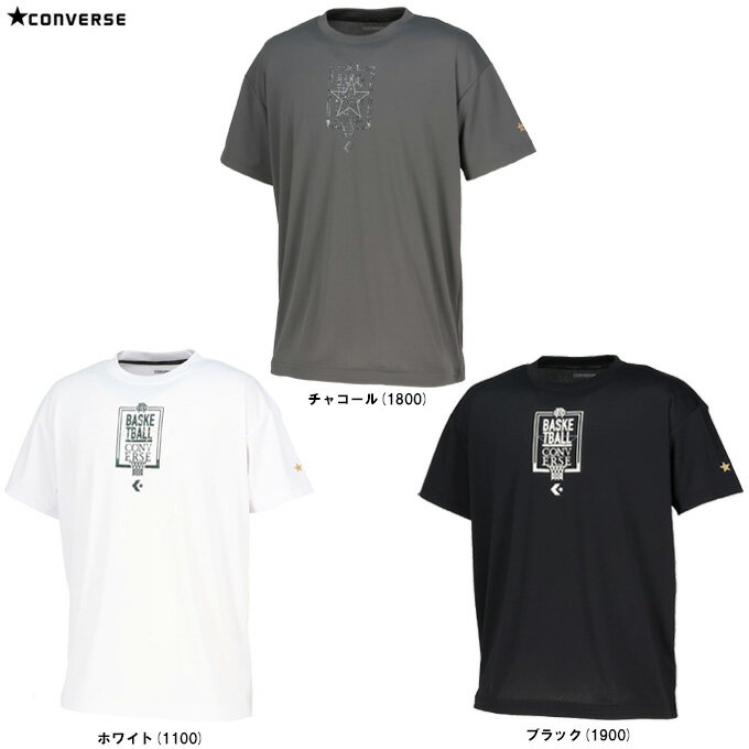 樂天商城 - ◆メール便対応商品◆CONVERSE（コンバース）ゴールドシリーズ プリントTシャツ（CBG261353）（スポーツ/バスケットボール/バスケ/トレーニング/シャツ/半袖/吸汗速乾/男女兼用/ユニセックス）