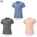 ◆メール便対応商品◆【Sサイズのみ】MIZUNO(ミズノ)レディース ナビドライ Tシャツ 杢調(32MA2390)(スポーツ/トレーニング/フィットネス/エク...