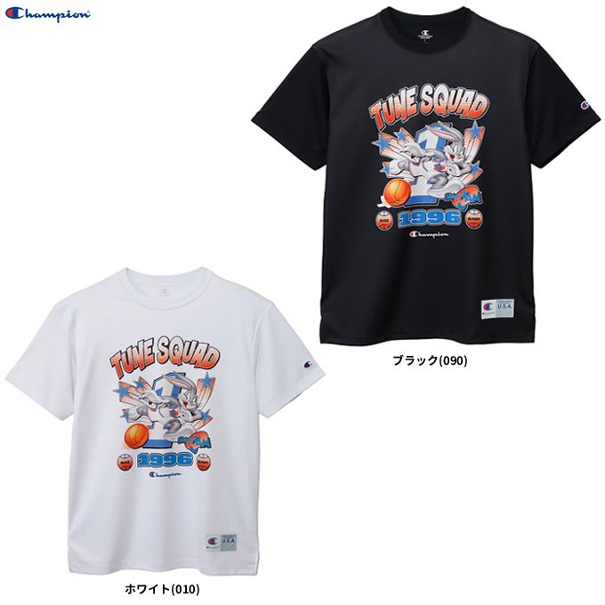 ■品番 C3-EB358 ■商品説明 LEGACY COLLECTION（レガシーコレクション）は、アメリカのバスケットボールの歴史と共に歩み、独創的なウェアを生み出してきたChampion(R)（チャンピオン）がコートの枠を超え、ストリートまで広がるバスケットボールカルチャーを表現したコレクションです。 環境に配慮されたリサイクルポリエステル100％で、高通気、UVカット（UPF50+)、吸汗速乾機能と肌面のメッシュ構造によりベタつきなどを軽減する機能を備えた「DRYSAVER（ドライセイバー）」に、汗によるニオイの発生をアクティブに抑制し続ける抗菌防臭機能「C ODORLESS(R) by Polygiene」加工を行った生地を使用したショートスリーブTシャツです。 1996年に公開された映画『SPACE JAM（スペース・ジャム）』　マイケル・ジョーダンを主演に迎え、ワーナーのアニメシリーズ『ルーニー・テューンズ』とコラボレーションした実写とアニメの融合によるスポーツコメディ映画のキャラクターを起用したグラフィックを昇華プリントで入れています。 左裾のジョックタグは、よりスポーツシーンにおける動きやすさを考慮した転写仕様となっています。 ■素材 Drysaver Jersey ポリエステル100％ ■カラー ホワイト(010) ブラック(090) ■サイズ Champion MEN's SIZE サイズ：身長 / 胸囲 / 胴囲 S：165 / 88 / 74 M：170 / 92 / 78 L：175 / 96 / 82 XL：180 / 100 / 86 ■当社在庫商品