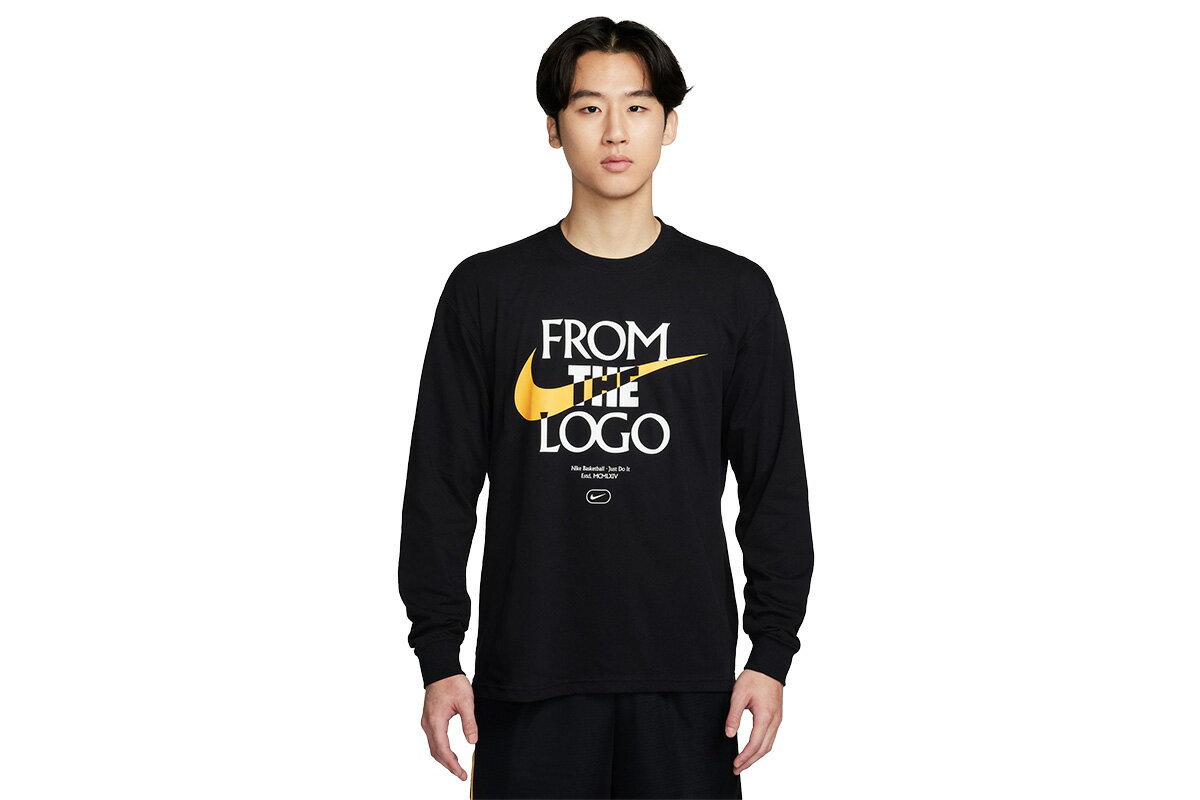 マックス 90ロングスリーブ バスケットボール Tシャツナイキ【FQ4921-010】バスケ 長袖 ロンt 冬2024/1/20 ▲