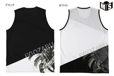 【2色展開】エゴザル EGOZARUバスケ tシャツSLANT TOUGHNESSタンクトップ【EZTT-2002】