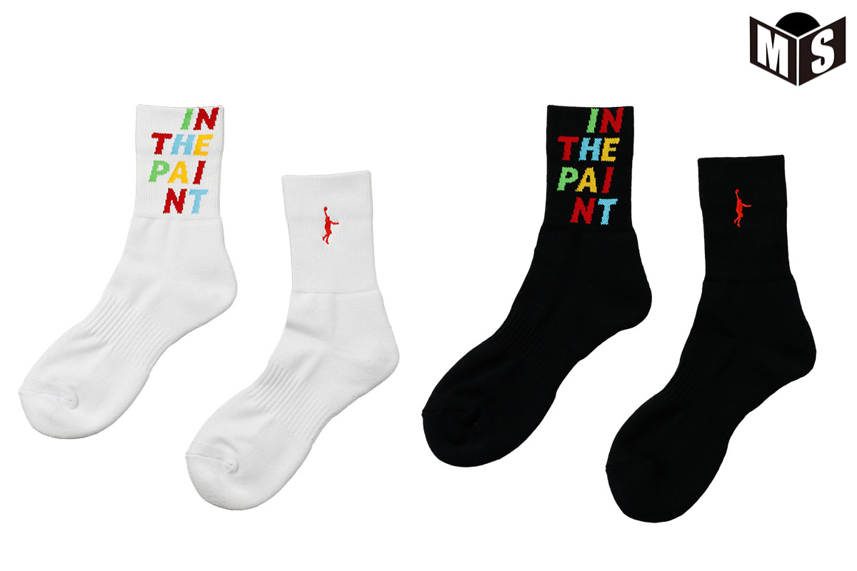 Jacquardソックスインザペイント【ITP24368】バスケ バッソク 靴下