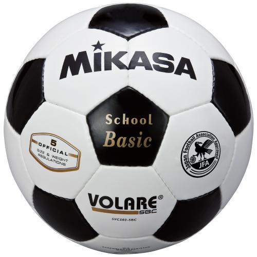 ミカサ MIKASAサッカーボール検定球5号【ネーム加工可】【白×黒】【SVC502SBC-WBK】