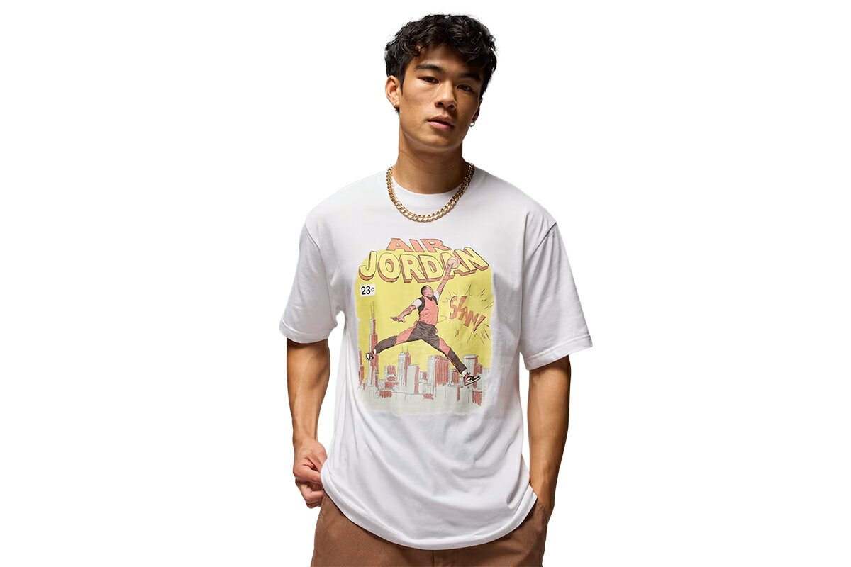 コミックTシャツジョーダン【IF0784-100】バスケ tシャツ 半袖