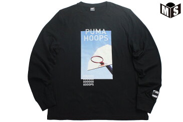 ★☆プーマ PUMAバスケ ロンtタイムアウトロングスリーブTシャツ（PUMA BLACK）【532360-01】2021/8/31定価4950円【返品・交換不可】