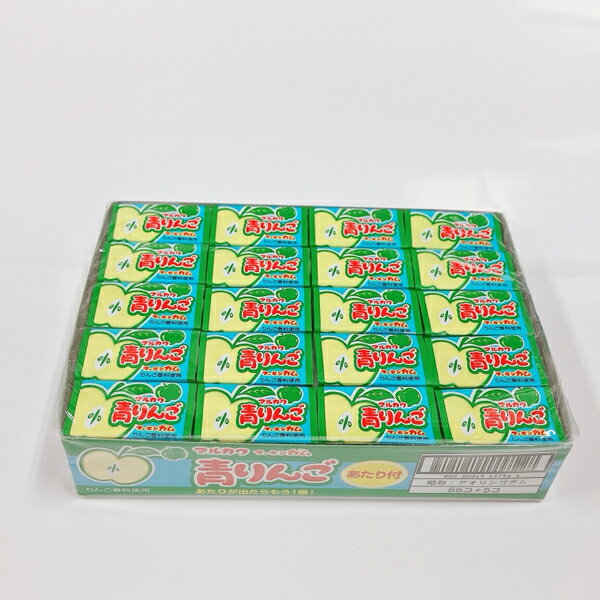 丸川製菓 青りんごガム サイダー味 55個入×1BOX