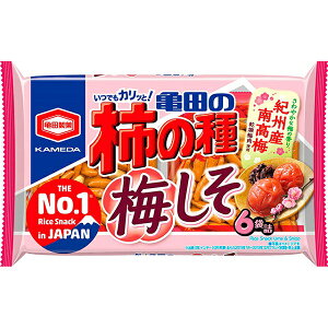 亀田の柿の種 梅しそ 6袋詰　173g　亀田製菓【特価】