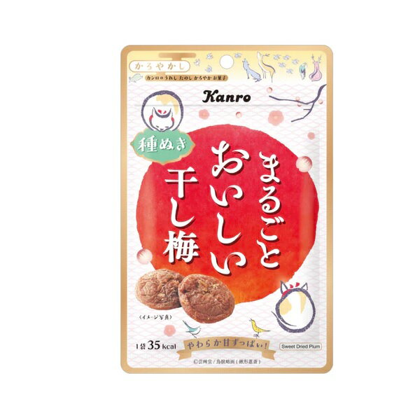 カンロ まるごとおいしい干し梅 19g 熱中症対策 種なし干し梅