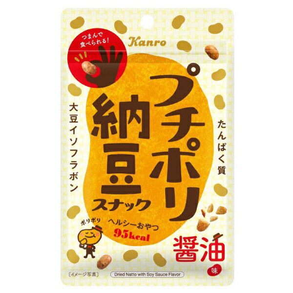 【特価】プチポリ納豆 しょうゆ味 20g　素材菓子 10袋入り1BOX カンロ 卸価格
