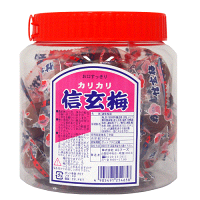 【梅干し・駄菓子】カリカリ信玄梅　ポット入300g×12ポット　カリカリ梅、約240個...