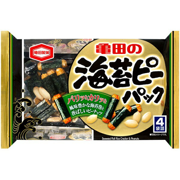 【海苔巻き・ピーナツ・特価】海苔ピーパック 85g (4袋詰) 亀田製菓【卸価格】