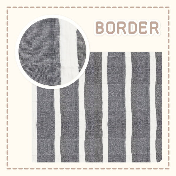 AND PACKABLE MC マルチクロス Border 綿100 約150x225cm [3]