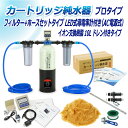 サンエイ化学 カートリッジ純水器 10L プロタイプ フィルター＋ホースセットタイプ LED式導電率計(AC電源式)付き ドレン付き CPDFH-10D-7772 イオン交換樹脂 10L入り 洗車 | 洗車用 純水器 純水機 純水 水アカ ウォータースポット イオンデポジット アクアリウム