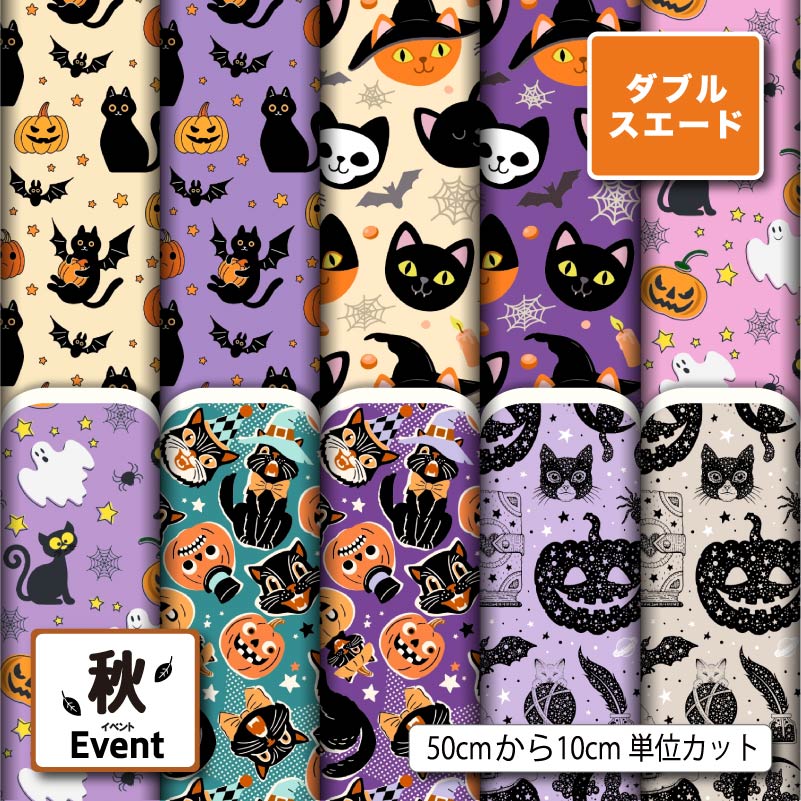 黒猫ハロウィンカボチャ柄かわいい入...