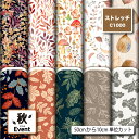 ストレッチニット生地 布 C1000 秋柄 軽量 UPF50+ 防透性 吸水速乾 耐塩素 商用利用可 ハンドメイド 手作り 手芸 犬服 水着 レオタード ラッシ...