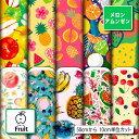 メロンアムンゼン生地 布 フルーツ柄 シワになりにくい 商用利用可 ハンドメイド 手作り 手芸 風呂敷 よさこい コスプレ 衣装 バッグ 羽織 和装 巾着袋 (fruit_3)
