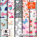 保温 暖2wayストレッチニット2 生地 布 かわいい 布 女の子 春柄 裏ピーチ起毛 縦横に伸びる 商用利用可 ハンドメイド 手作り 手芸 犬服 下着 肌着 インナー タイツ 部屋着 Tシャツ (spring_6)