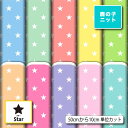 鹿の子 ニット生地 布 スター 星柄 UVカット 吸水速乾 商用利用可 ハンドメイド 手作り 手芸 犬服 レオタード ラッシュガード スポーツウェア ユニフォー...