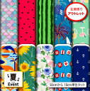 【楽天スーパーSALE】アウトレット生地 布 夏柄 2wayストレッチ ニット 商用利用可 ハンドメイド 手作り 手芸 (summer_3)