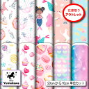 アウトレット生地 布 ゆめかわ かわいい柄 女の子向け 2wayストレッチ ニット お試し サンプルとして 商用利用可 ワンピース スカート コスプレ エコバッグ カーテン クッションカバー ハンドメイド 手作り 手芸 (yume_4)