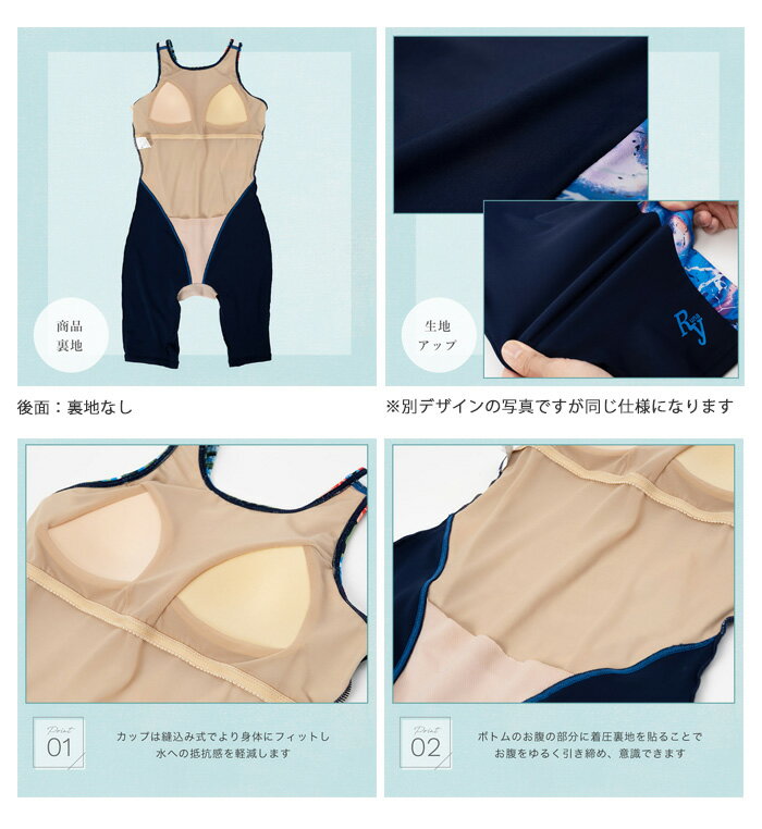 レディース フィットネス水着 オールインワン 女性 Ryuna リュウナ [NKPS_NO] SA21...