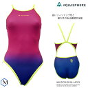 レディース 競泳練習用水着 女性 AQUASPHERE アクアスフィア MULTICOLOR BLUE LADYS
